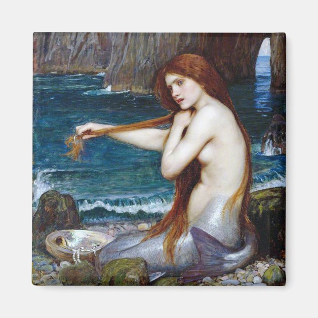 Mermaid, John William Waterhouse Magnet (Vorne)