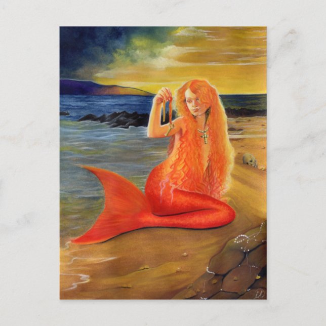 Mermaid Key Sunset Postkarte (Vorderseite)