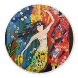 Mermaid Knob Pull Keramikknauf