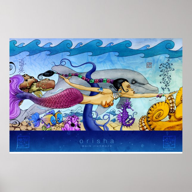 Mermaid Large Print Poster (Vorne)
