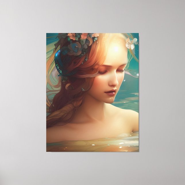 Mermaid Leinwanddruck (Vorderseite)