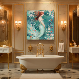 Mermaid Leinwanddruck