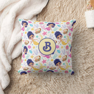 Mermaid Life Mit Monogramm Throw Kissen