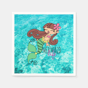 Mermaid Life Paper Napkins Serviette