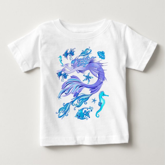 Mermaid Lila Fairy Creation Baby T-shirt (Vorderseite)