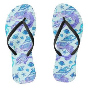 Mermaid Lila Fairy Creation Flip Flops