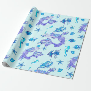 Mermaid Lila Fairy Creation Geschenkpapier