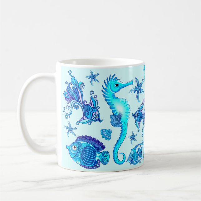 Mermaid Lila Fairy Creation Kaffeetasse (Links)
