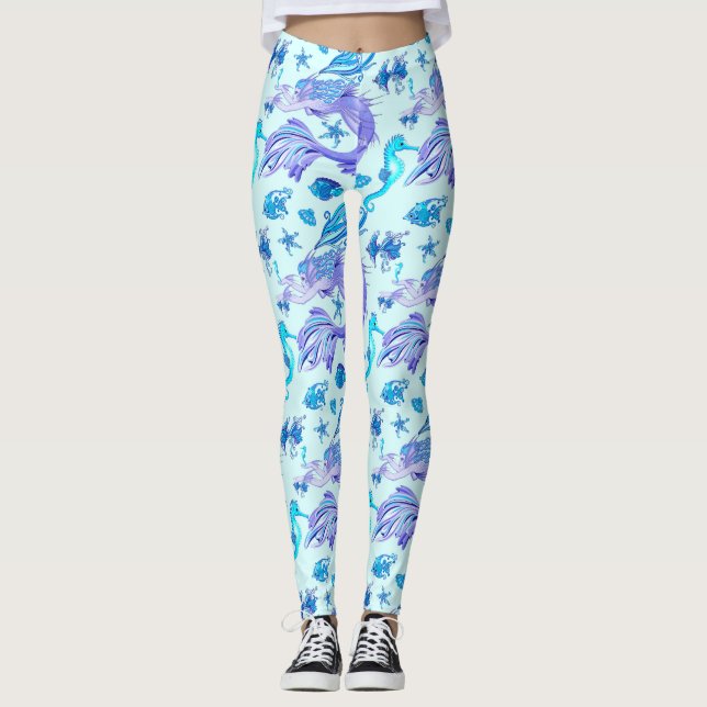 Mermaid Lila Fairy Creation Leggings (Vorderseite)