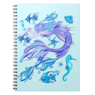 Mermaid Lila Fairy Creation Notizblock