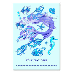Mermaid Lila Fairy Creation Tischnummer