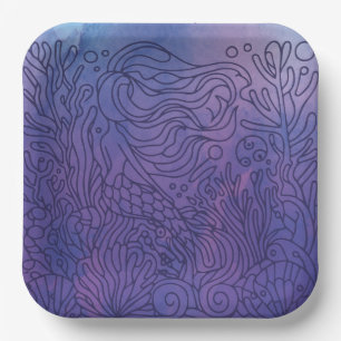 Mermaid - Lila Pappteller