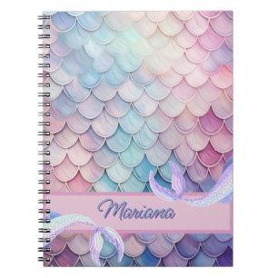 Mermaid Lilac Name Foto Notebook Notizblock
