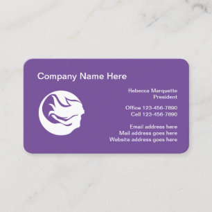 Mermaid Logo Thème Arrondi Corner Cartes de visite