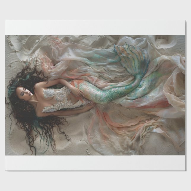 Mermaid Lyfe2 Geschenkpapier (Flach)