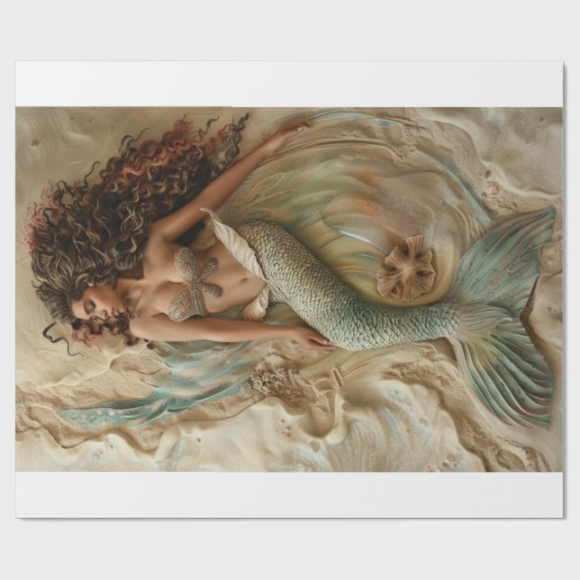Mermaid Lyfe4 Geschenkpapier (Flach)
