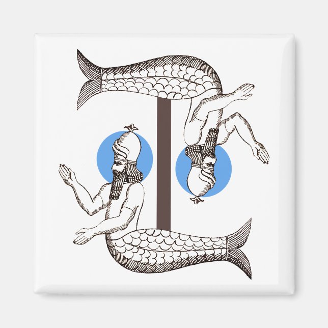 Mermaid männlich Kaiser Triton Magnet (Vorne)