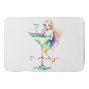 Mermaid Martini Girl Thunder_Cove Badematte