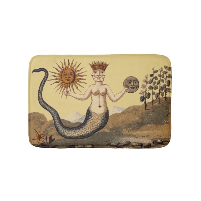 Mermaid / Merman King Badematte (Vorderseite)