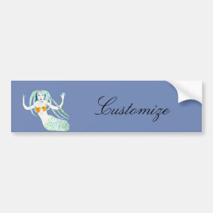 Mermaid mit Dreadlocks Thunder_Cove Autoaufkleber