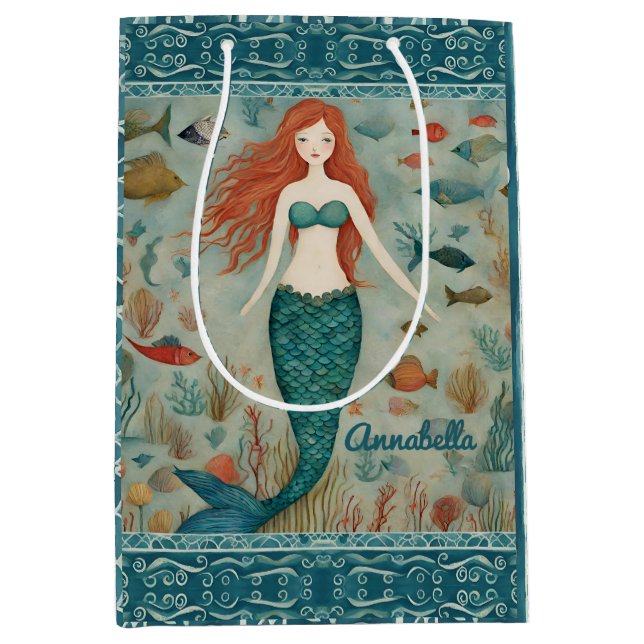Mermaid Mittlere Geschenktüte (Vorderseite)