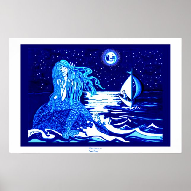 Mermaid Mond Poster (Vorne)