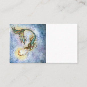 Mermaid Moon, Carte de visite blanc
