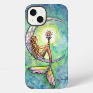 Mermaid Moon Fantasy-Kunst von Molly Harrison iPhone Hülle