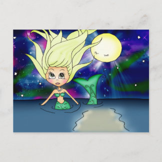 Mermaid Moon - PostCard Postkarte