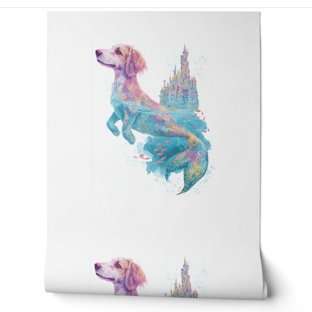 Mermaid Mutt - Underwater Fantasy Dog Tapete (Abrollen)