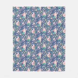 Mermaid Mutter Tochter Bonding Ocean Dark Version Fleecedecke