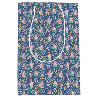 Mermaid Mutter Tochter Bonding Ocean Dark Version Mittlere Geschenktüte