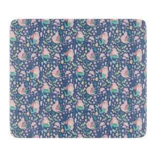 Mermaid Mutter Tochter Bonding Ocean Dark Version Schneidebrett