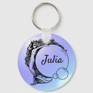  Mermaid Name Custom Keychain - Julia Schlüsselanhänger