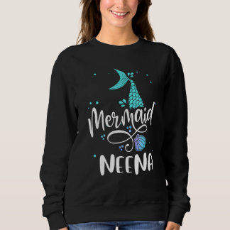 Mermaid Neena  Women Family Matching Party Squad Sweatshirt