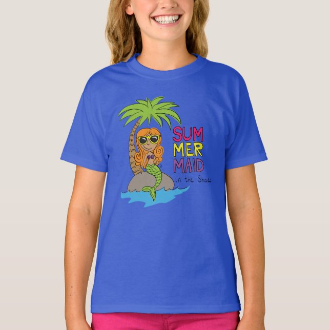 Mermaid Niedlich Kids T-Shirt (Vorderseite)