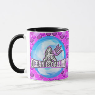 Mermaid Niedliche Lila Tasse