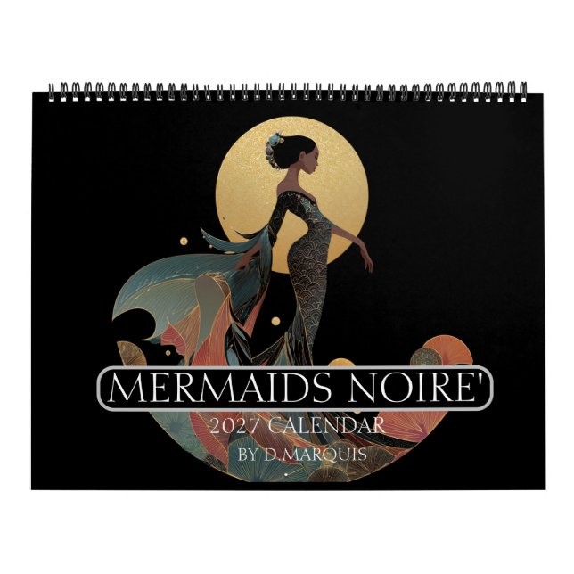 MERMAID NOIRE' 2027 KALENDER (Titelbild)