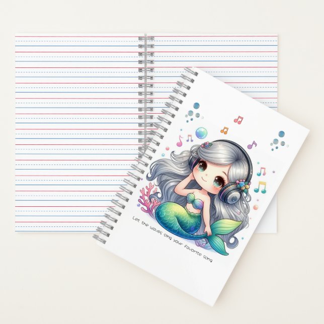 Mermaid Notebook Notizbuch (Innen)