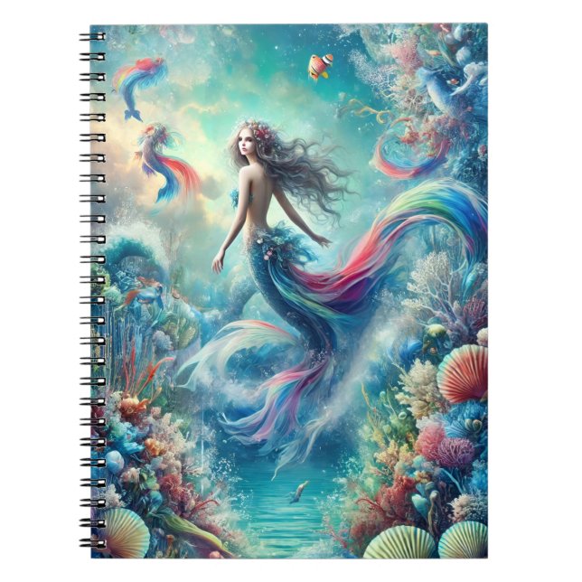 Mermaid Oceanic Dreams Aquatic Gift Notizblock (Vorderseite)