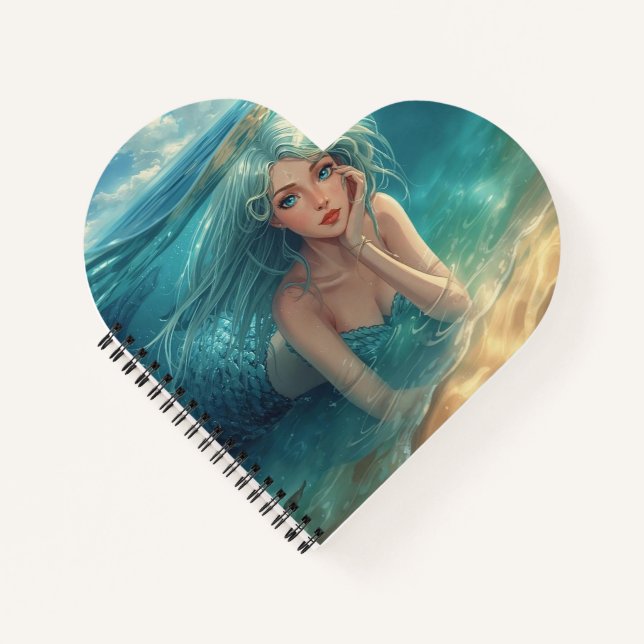 Mermaid of the Island Horizon Notizbuch (Vorderseite)