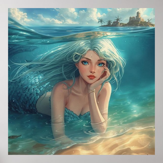 Mermaid of the Island Horizon Poster (Vorne)