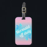 Mermaid Off Duty Gradient Scales Gepäckanhänger<br><div class="desc">Niedliche Meerjungwaagen in blauen und lila Farbtönen auf Gepäckanhängern passen für die dienstfreien Meerjungfrauen.</div>