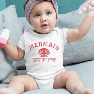 Mermaid Off Duty Niedliches Vintages Baby Strampler