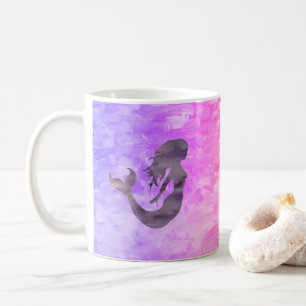 Mermaid Ombre Rainbow Painting Kaffeetasse