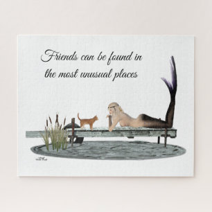 Mermaid On Boat Dock Jigsaw Puzzle