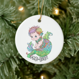 Mermaid Ornament - Mer-Baby (Mädchen)