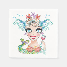 Mermaid Paper Napkin Serviette