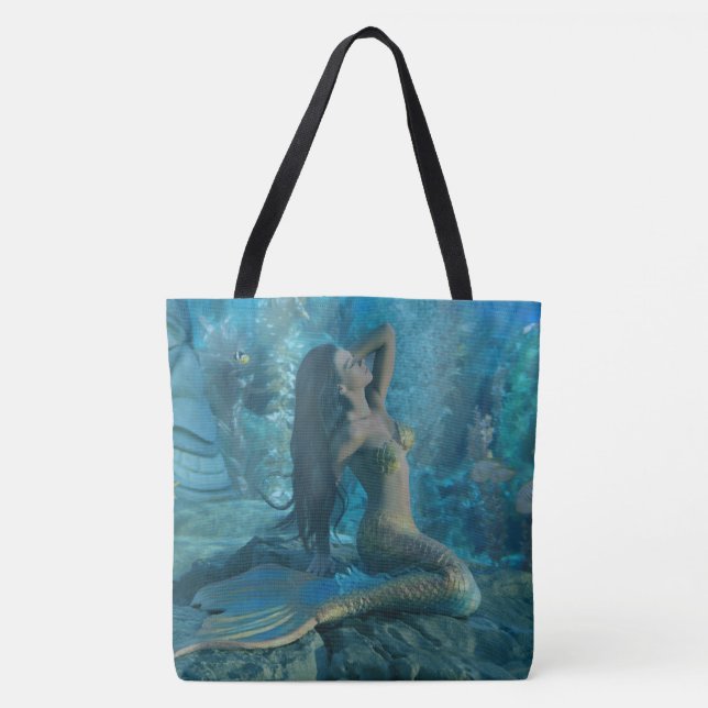 Mermaid-Paradies Tasche (Vorderseite)
