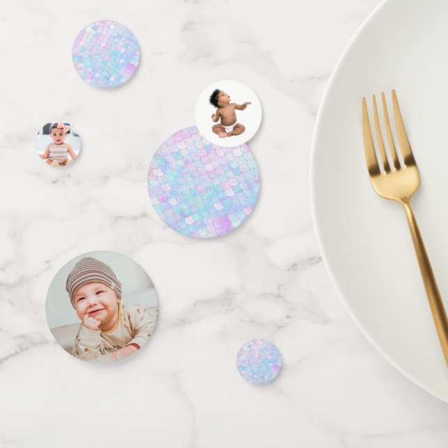 Mermaid Party Decoration Custom Foto Konfetti (Gruppe)